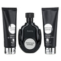 Set Cadou Masculin Leather Apa de Parfum 100ml + Gel De Dus 100ml + Lotiune de corp 100ml, Riiffs